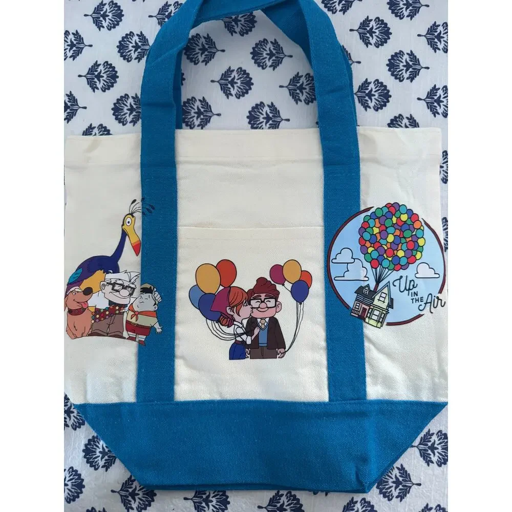 Disney UP Carl & Ellie Double Sided Purple Custom Made Mini Tote